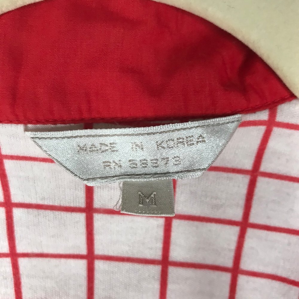 Vintage 80s red Casual Corner pleated jacket - Picture 11 of 11